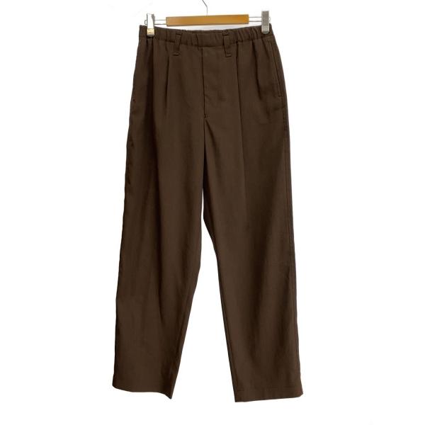 ISSEY MIYAKE◆21SS/IM MEN/ワンタックイージーパンツ/2/ポリエステル/BRW...
