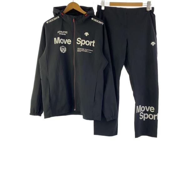 DESCENTE◆スポーツウェアー/-セッチトアップ/BLK/DMMRJF12/DMMRJG12