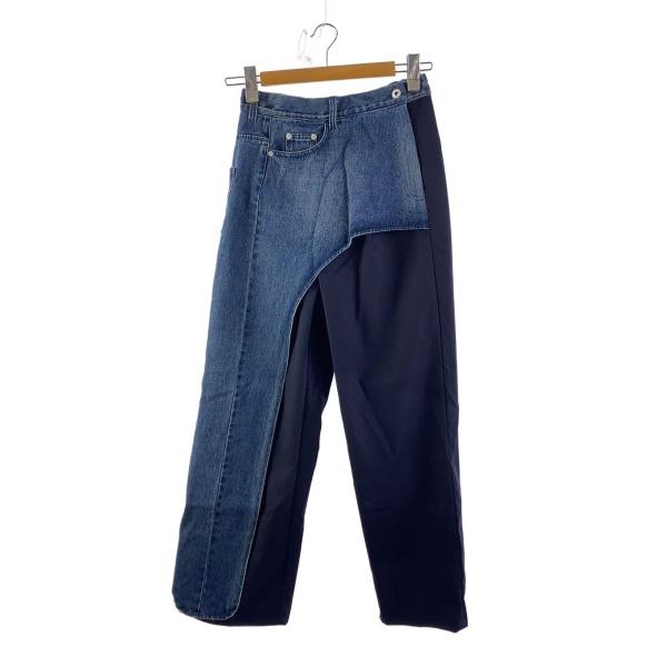 AMERI◆ストレートパンツ/M/ポリエステル/IDG/02020821050/LAYERED TA...