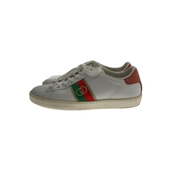 GUCCI◆ローカットスニーカー/ACE/エース/37.5/WHT/レザー