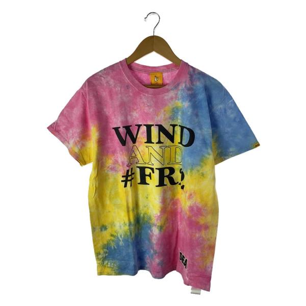 #FR2◆Tシャツ/--/コットン/マルチカラー/×WIND AND SEA/タイダイ