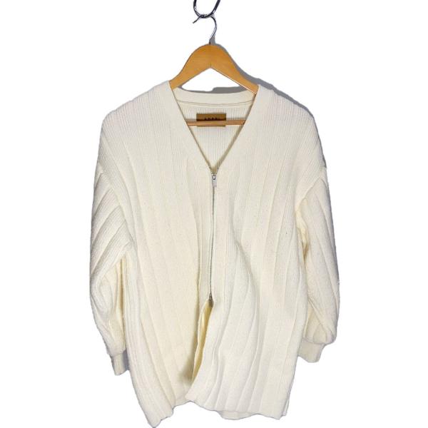 AMERI◆カーディガン(厚手)/FREE/ポリエステル/WHT/No.02320120450//