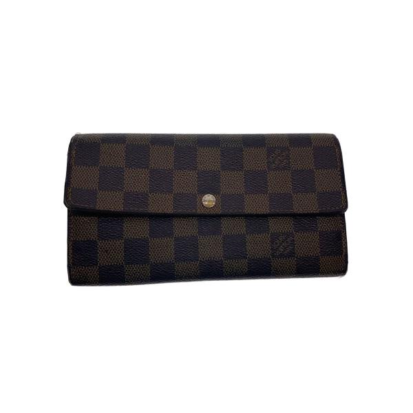 LOUIS VUITTON◆長財布/PVC/BRW/メンズ//