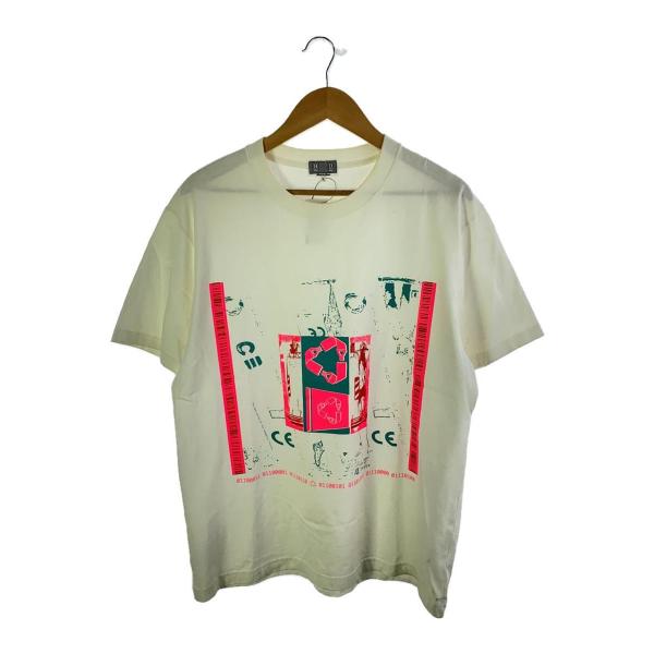 C.E(CAV EMPT)◆DUSTBIN T/L/コットン/WHT/プリント