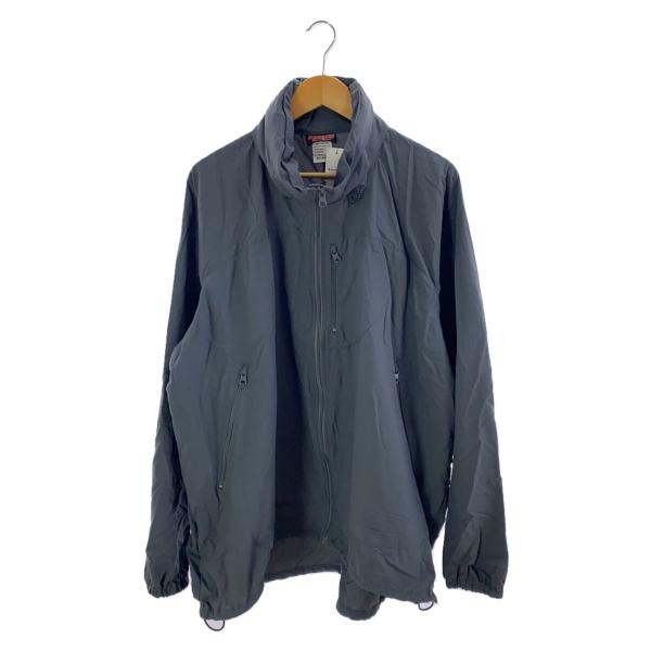 UNSLACKS◆SQUEEZED DESIGN WIND SHIRT/XXL/ナイロン/GRY