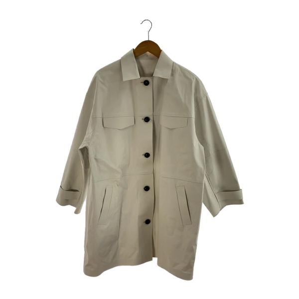 AMERI◆24SS/CASUAL LIKE CAPA COAT/S/フェイクレザー/WHT/014...