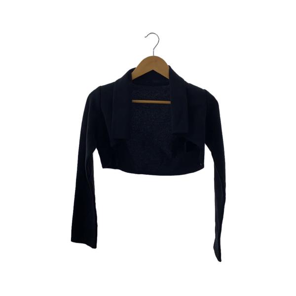FOXEY BOUTIQUE◆Knit Bolero/カーディガン(薄手)/38/コットン/BLK