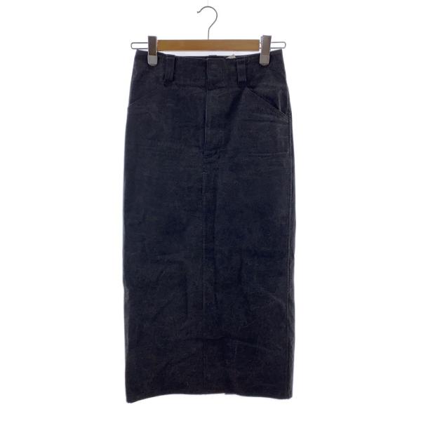 AURALEE◆24SS/WASHED HARD TWIST CANVAS SKIRT/0/コットン...