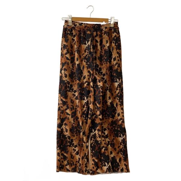 JEANASIS◆25SS/アソートレオパードイージパンツ/FREE/ポリエステル/BRW/レオパー...