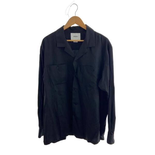 WTAPS◆24AW/EW LS LYOCELL. TWILL/4/--/BLK/242TQdT-S...