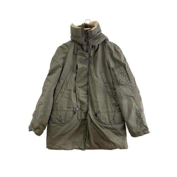 U.S.AIR FORCE◆80s/N-3B/全体汚れ有/フライトジャケット/S/コットン/KHK/...