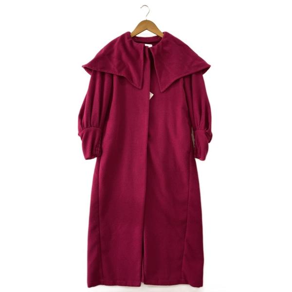 AMERI◆2WAY CAPE PUFF SLEEVE COAT/S/ポリエステル/PNK/0122...