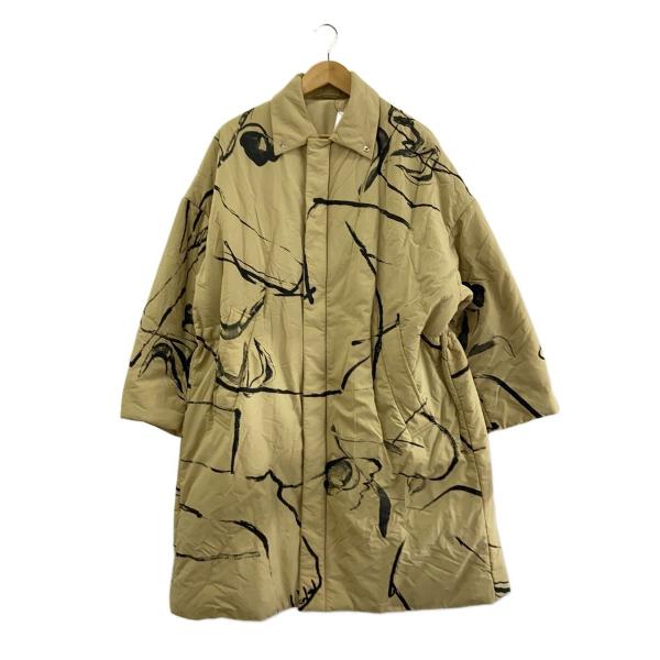 AMERI◆コート/S/ナイロン/BEG/総柄/0224207811360//