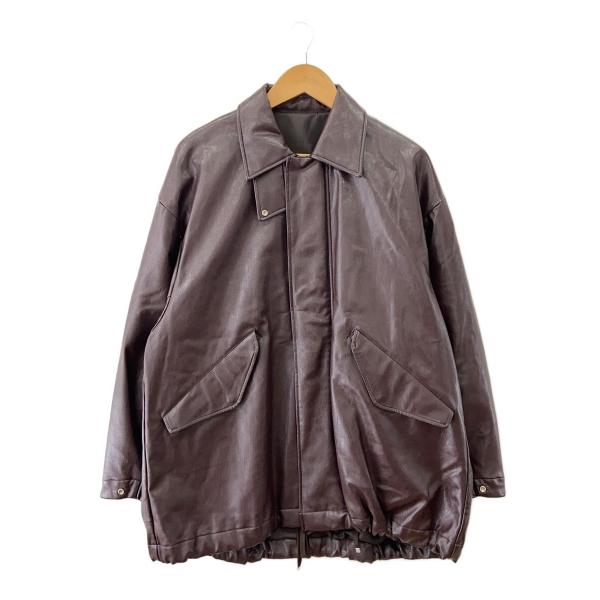 AMERI◆24AW/×N.HOOLYWOOD/FAKE LEATHER JACKE/S/BRW/0...