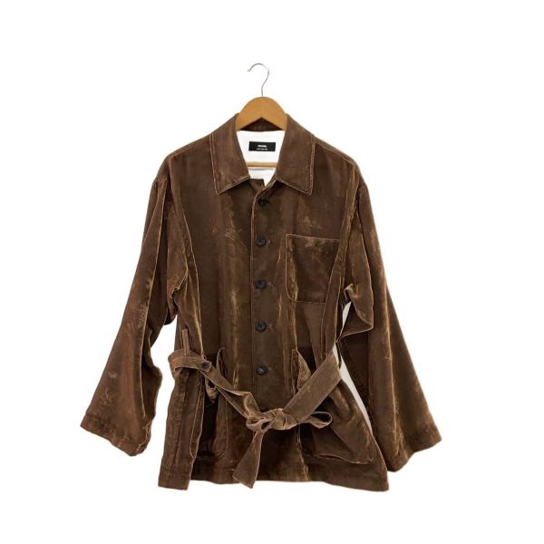 ensou.◆24SS/Summer Velvet Coverall/M/レーヨン/BRW