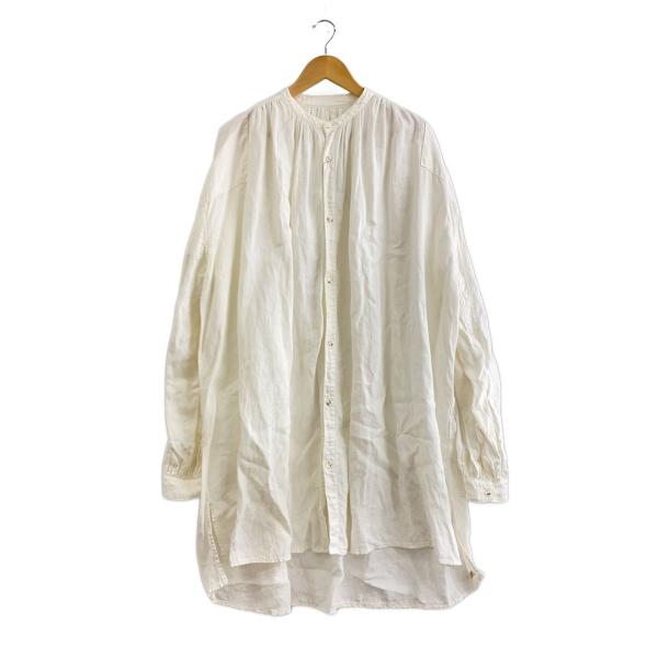 KAPITAL◆リネンキャンバスジプシーブラウス/L/リネン/WHT/K2103LS044//