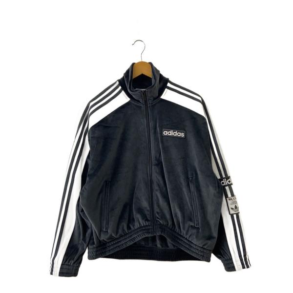 adidas◆W ADIBREAK VELOUR TT/XL/ポリエステル/BLK/IW5581