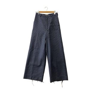 MASU◆M TROUSERS/44/ウール/BLU/千鳥格子/MPFW-PT0124/裾ダメージ 汚れ有//