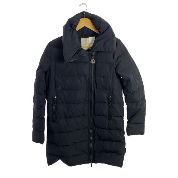 MONCLER◆ロングダウンジャケット/1/ポリエステル/BLK/142-093-49379-00