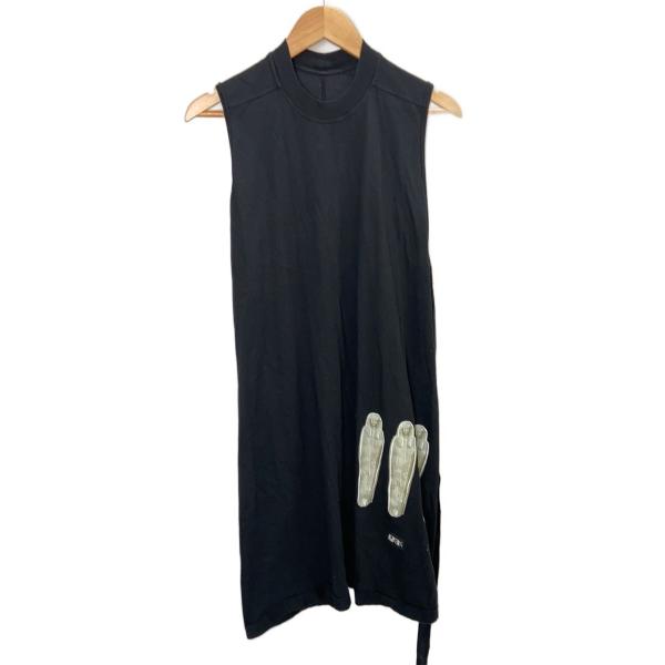 RICK OWENS DRKSHDW◆タンクトップ/S/コットン/BLK/プリント/DU20S525...