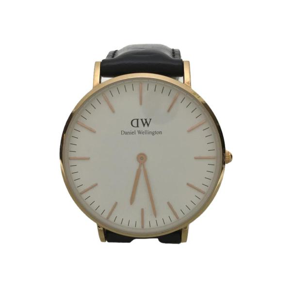 Daniel Wellington◆ダニエルウェリントン/クォーツ腕時計/アナログ/レザー/ホワイト...