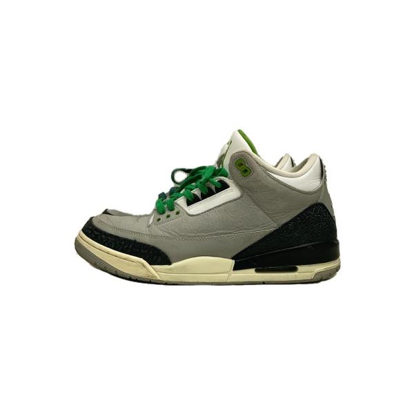 NIKE◆AIR JORDAN 3 RETRO/エアジョーダンレトロ/グレー/136064-006/...