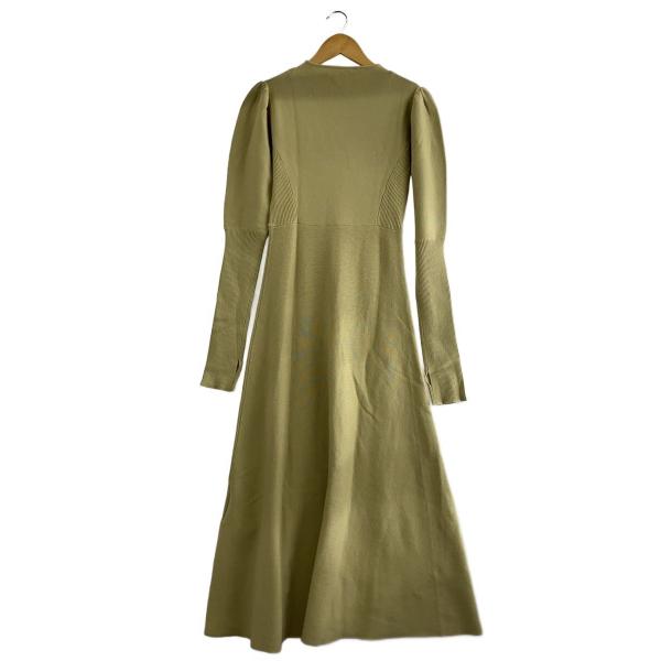 AMERI◆長袖ワンピース/S/アクリル/KHK/02220590670