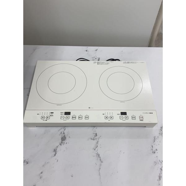 NITORI◆IH調理器・電気コンロ IHクッキングヒーター 2口 YN201 WH ホワイト(89...