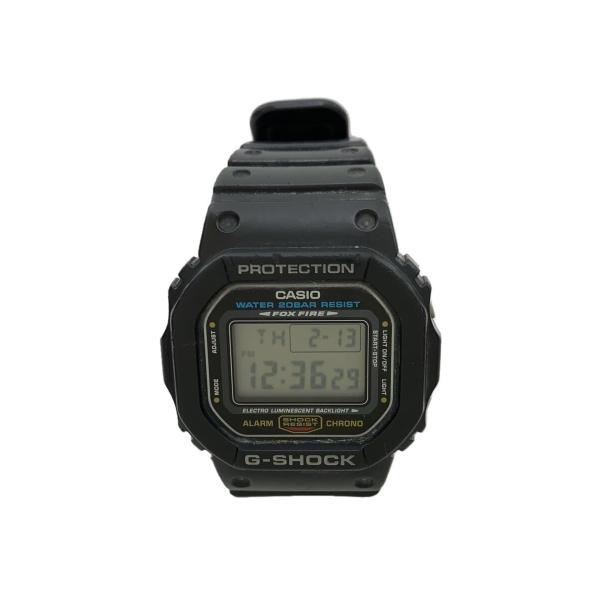 CASIO◆クォーツ腕時計・G-SHOCK/デジタル/ラバー/ホワイトブラック/SS//