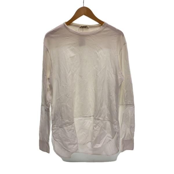 MARNI◆長袖Tシャツ/50/コットン/WHT/無地/HUMU0097Q0 S22763/切替カッ...