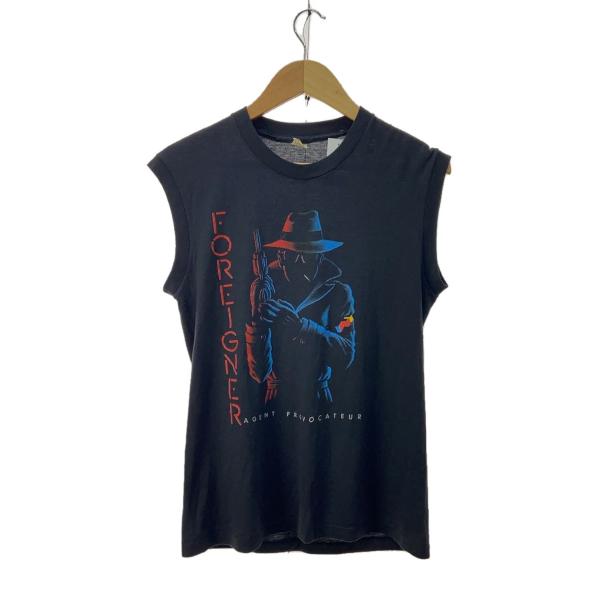 80s/FOREIGNERAGENTPROVOCATEUR/タンクトップ/M/コットン/BLK