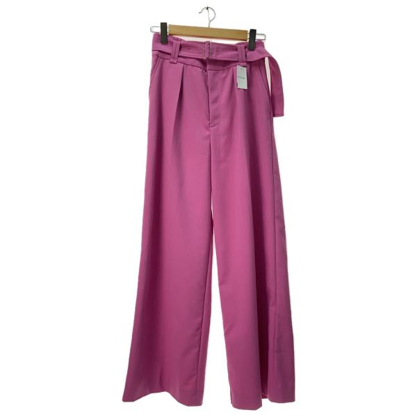 MAISON SPECIAL◆Belted Yoke Wide Pants/ワイドパンツ/M/ポリエ...