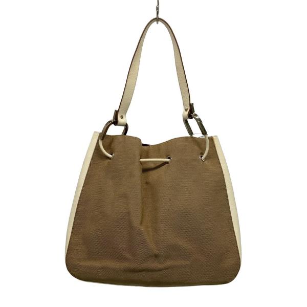 GUCCI◆ショルダーバッグ/キャンバス/BEG/無地/001・3746