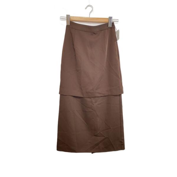 AMERI◆ロングスカート/S/ポリエステル/BRW/01220570410