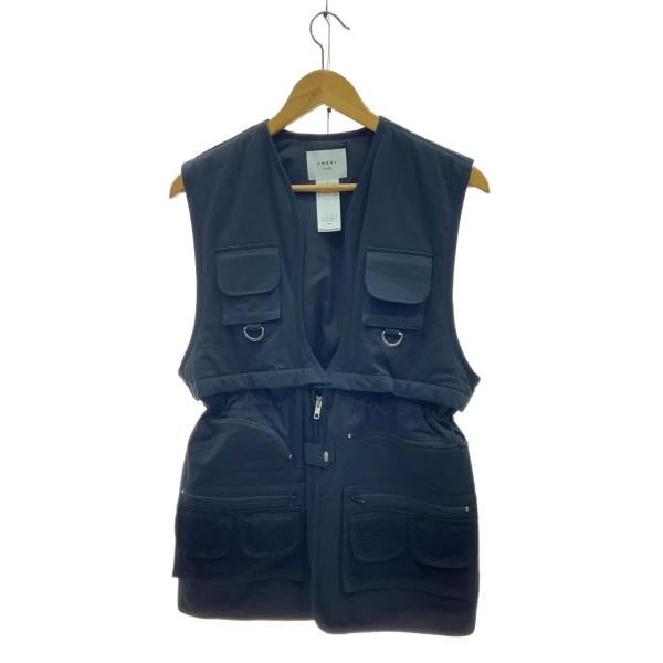AMERI◆24SS/2WAY FISHING VEST/ベスト/FREE/コットン/BLK/014...