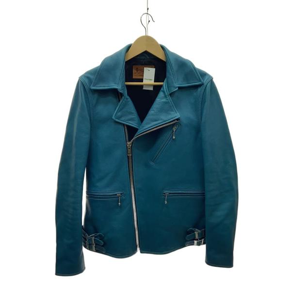 RUDE GALLERY BLACK REBEL◆DEVIL-II/ターコイズ/ダブルライダースジャ...