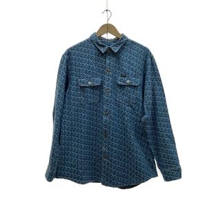 Supreme◆21AW/Monogram Denim Shirt/長袖シャツ/L/デニム/IDG/総柄//