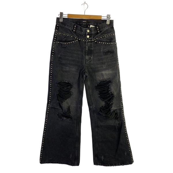 BREATH◆25SS/SUICIDE STUDS WIDE DENIM PANTS/ブーツカットパ...
