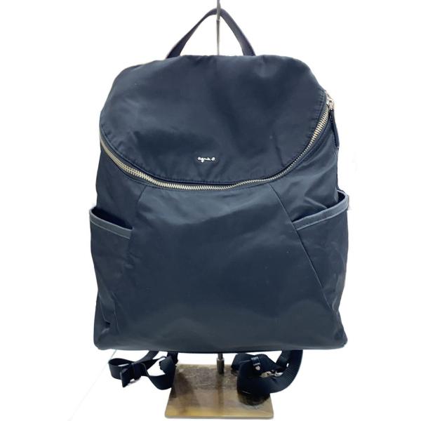 agnes b.◆リュック/ナイロン/BLK/無地/JS22C-04