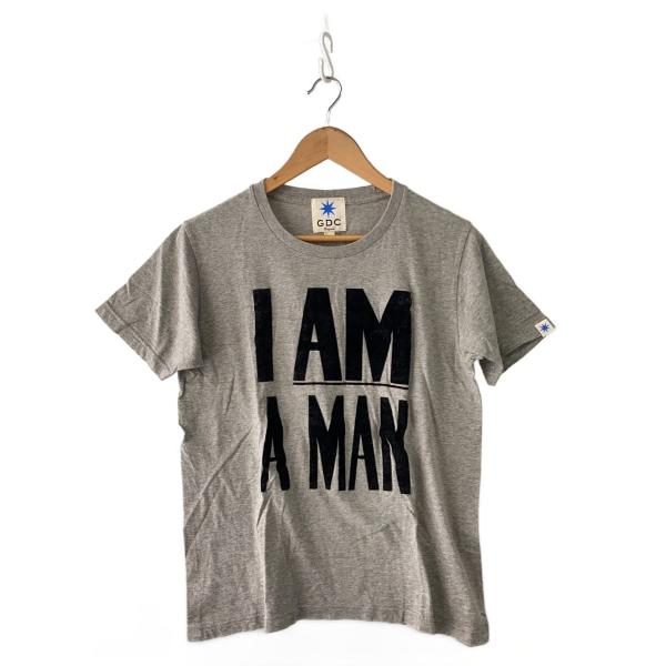 GDC(GRAND CYANION)◆I AM A MAN/Tシャツ/M/コットン/GRY//