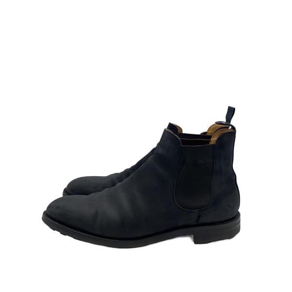 CROCKETT&amp;JONES◆CHELSE5/サイドゴアブーツ/12E/BLK/スウェード/2954...