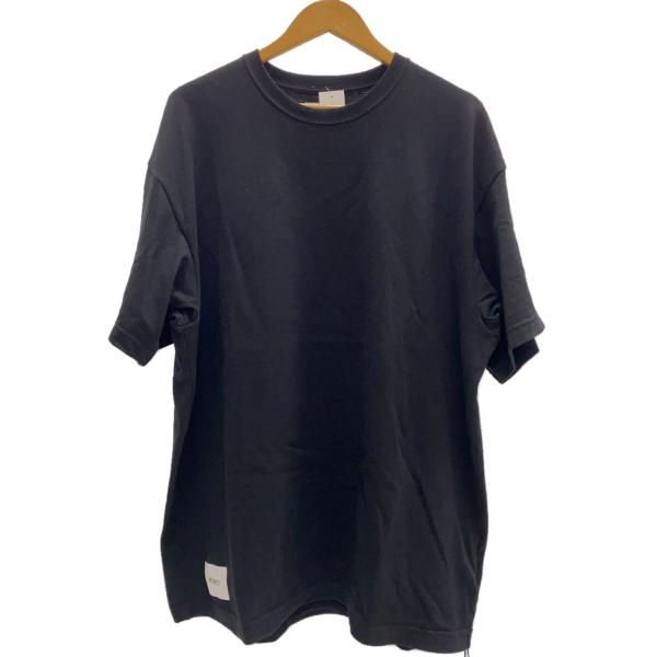 WTAPS◆25SS/SIGN 01 SS COTTON/クルーネックTシャツ/4/コットン/BLK...