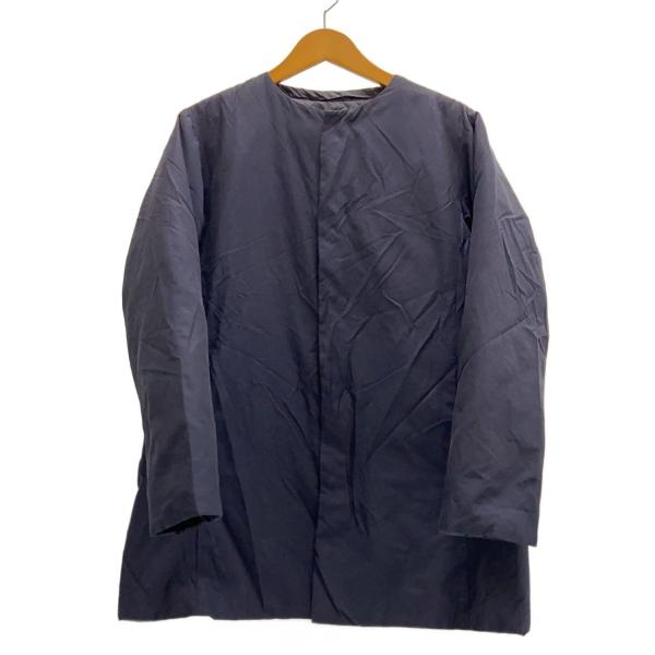 Plantation◆ライトリバーダウン/リバーシブルカーディガン(薄手)/S/ポリエステル/NVY...