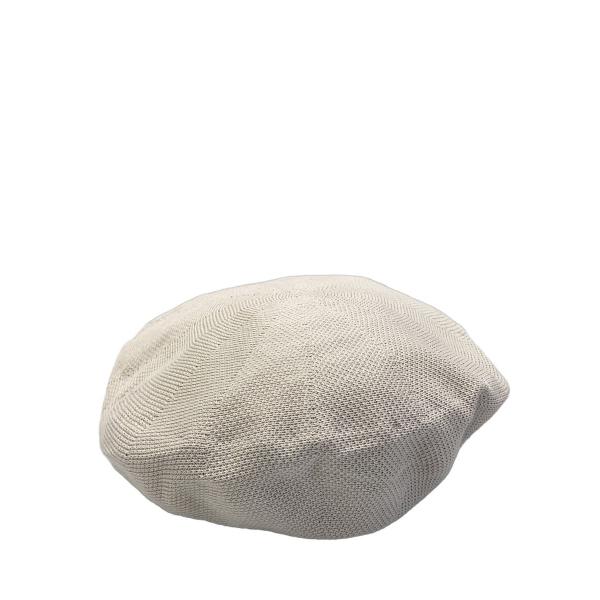 LAULHERE◆ベレー帽/L/コットン/CRM/レディース