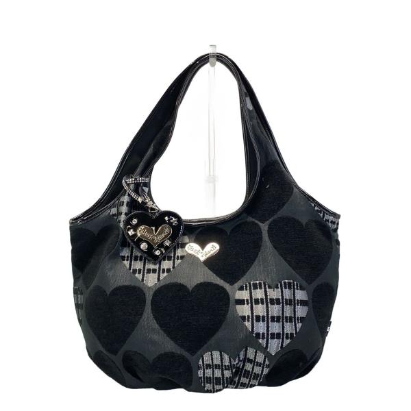 Think Bee!◆ハートモチーフトートバッグ/--/BLK