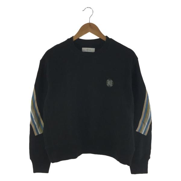 FACETASM◆RIB SWEAT/スウェット/0/コットン/ブラック/ABH-SW-U02//