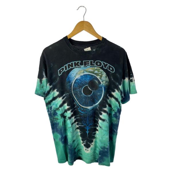 LIQUID BLUE◆Tシャツ/M/コットン/BLK/総柄//