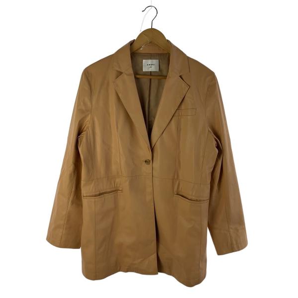 AMERI◆ジャケット/M/フェイクレザー/BEG