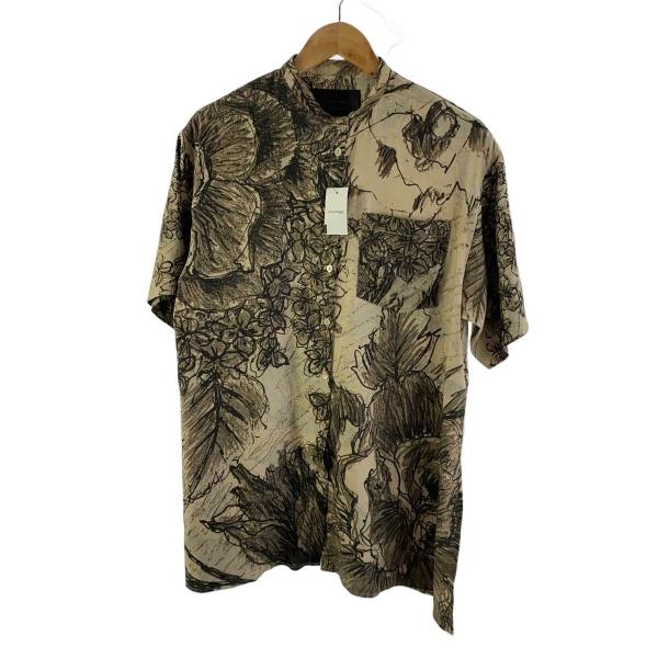 AMERI◆半袖シャツ/FREE/ポリエステル/BEG/総柄/02310490330