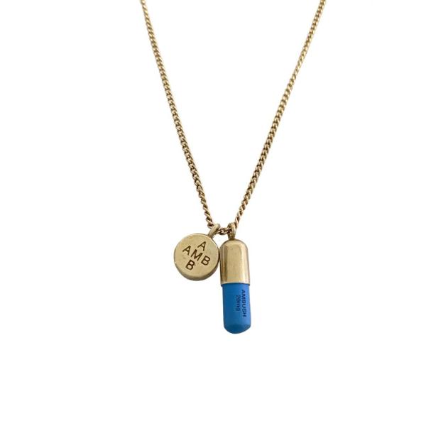 AMBUSH◆ネックレス/SV925/GLD/トップ有/メンズ//